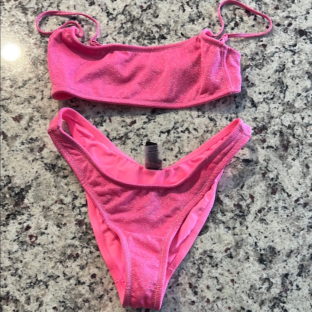 Triangl Swimwear Shimmering Pink Bikini